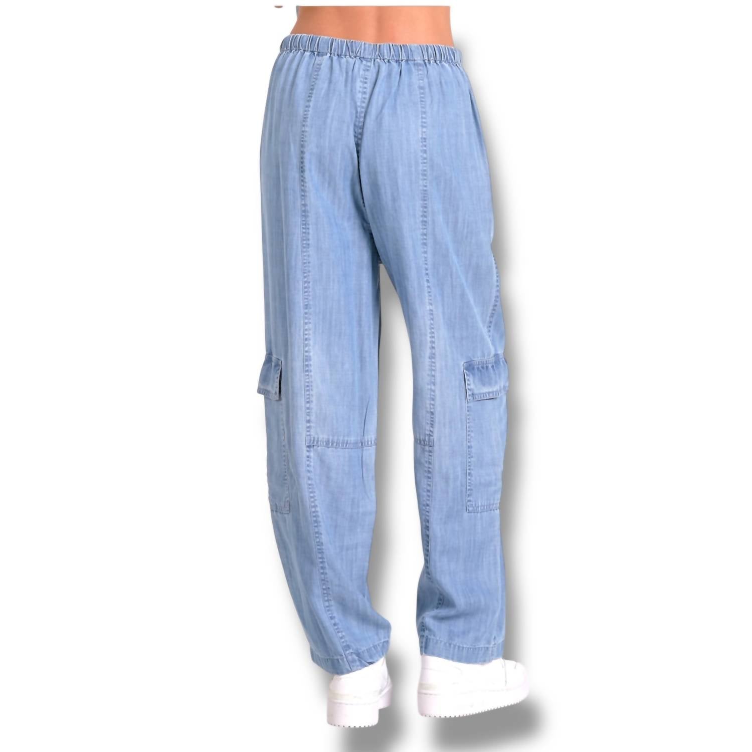 Elan - Denim Cargo Pant