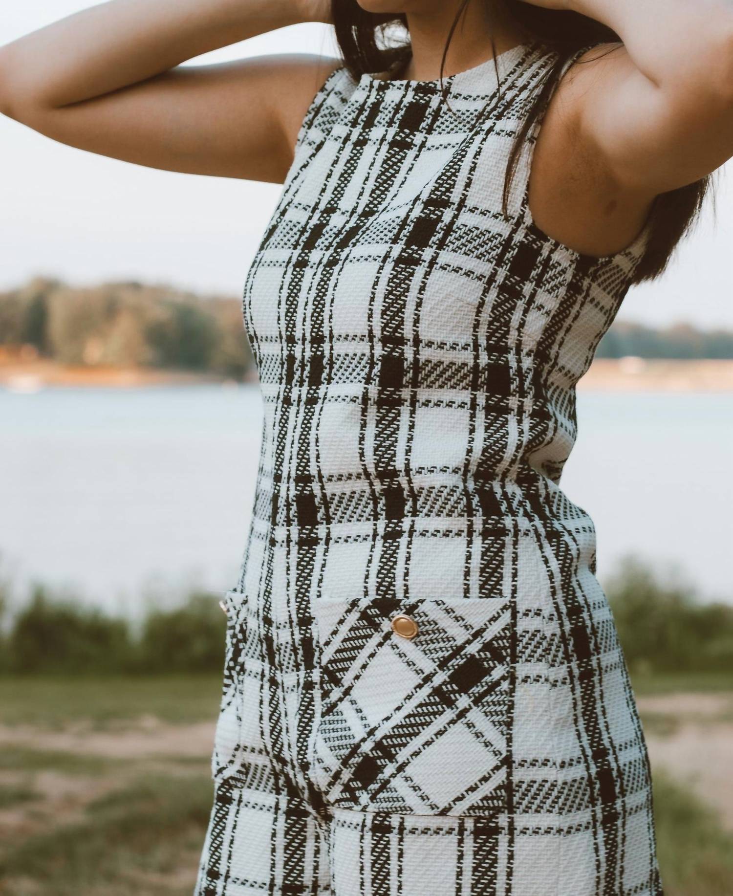 Day + Moon - Blair Plaid Sleeveless Romper