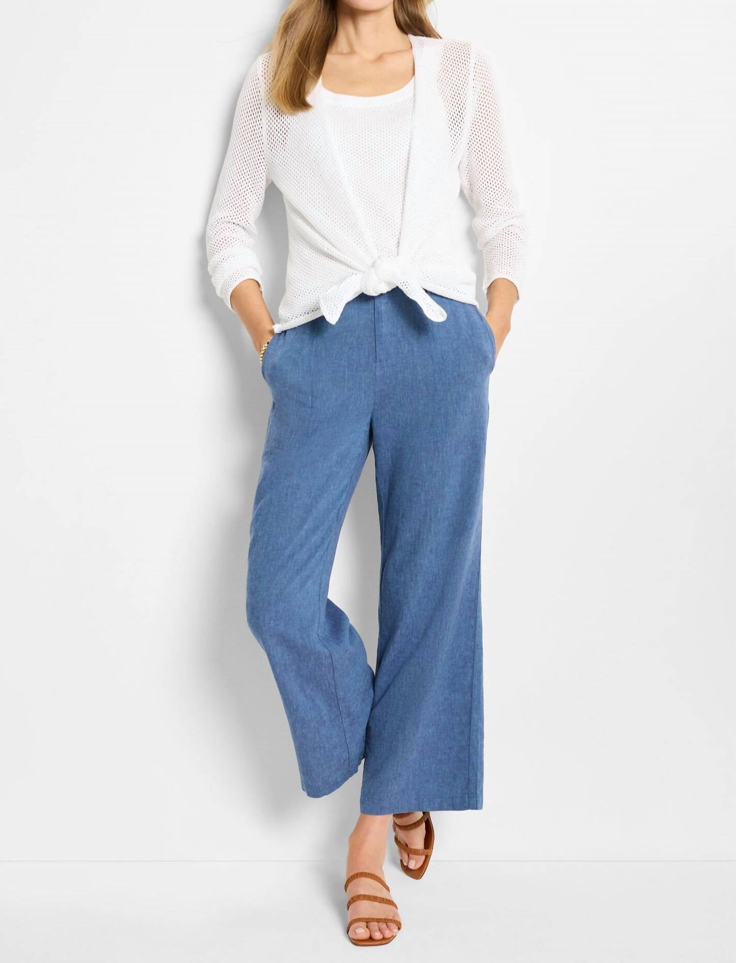 Nic + Zoe - Rumba Linen Rope Belt Pant
