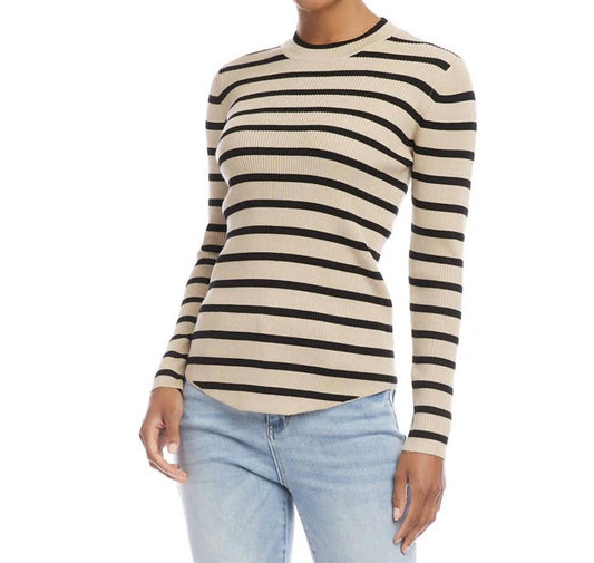 Karen Kane - stripe shirtail sweater