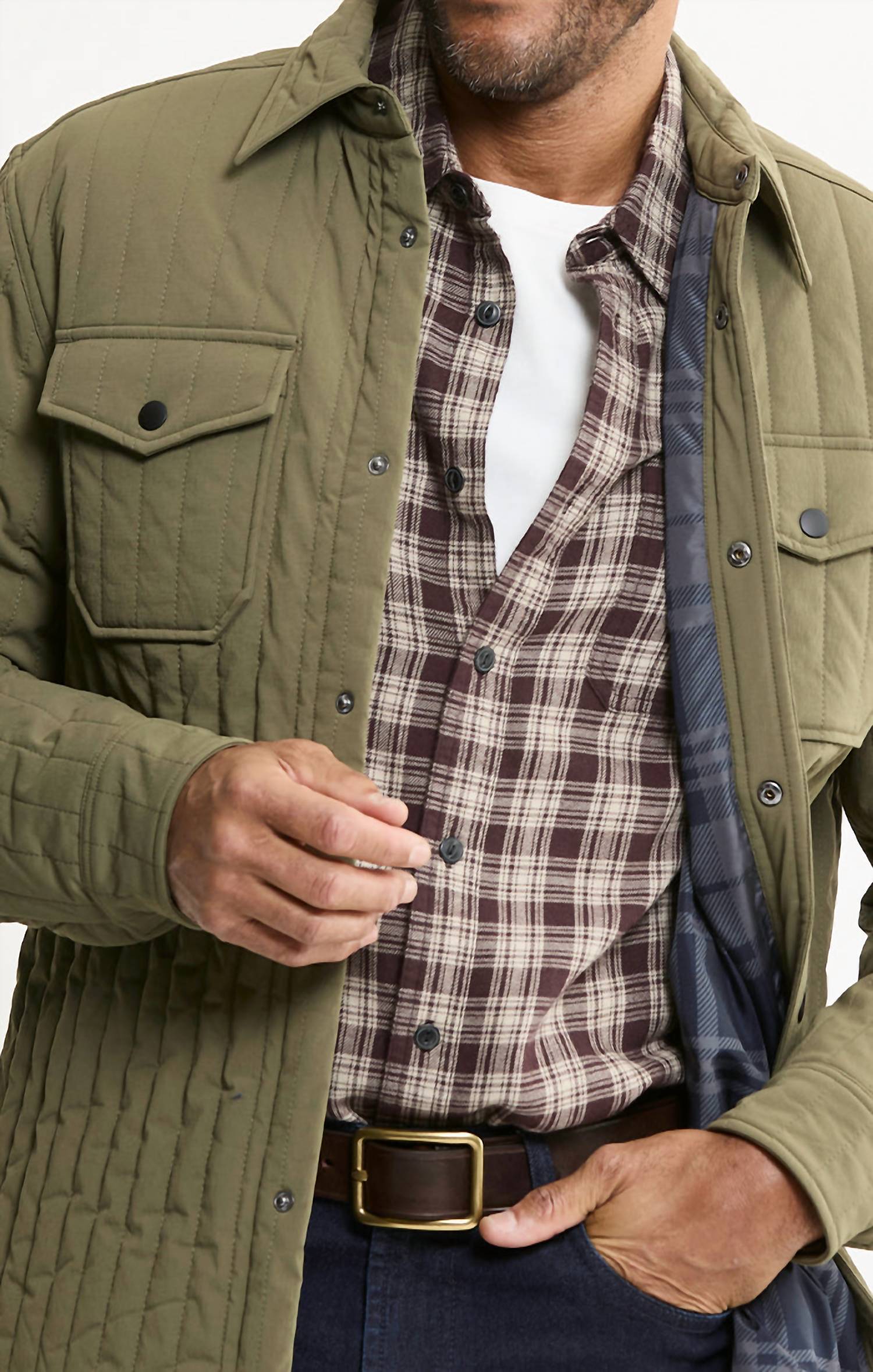 Jachs New York - Long Sleeve Quilted Tech Ripstop Jacket
