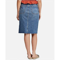 Free People Suzanne Denim Skirt in indigo - women's skirt - detail view