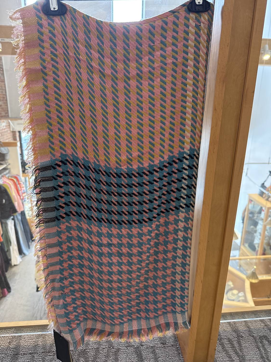 Jane Carr - Houndstooth Square Wrap