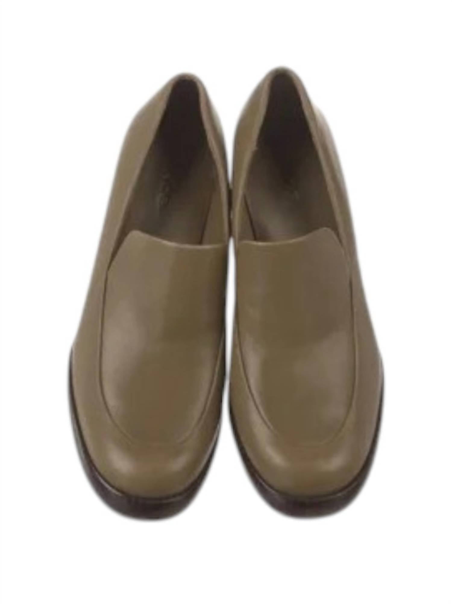 Vince - Women Narisa Leather Slip On Platform Loafers Shoes