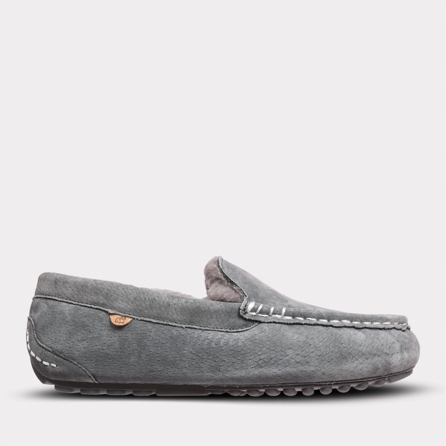 Lamo Women's Callie Slip-on Moccasin in charcoal - women's shoe