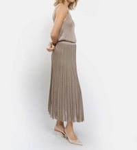Maison Lurex Women's Gala Lurex Skirt in april moon - women's skirt - view 4