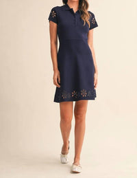 Klesis - Floral Cutout Mini Dress