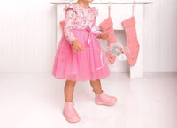 Sweet Wink - Nutcracker Trellis Long Sleeve Tutu Dress