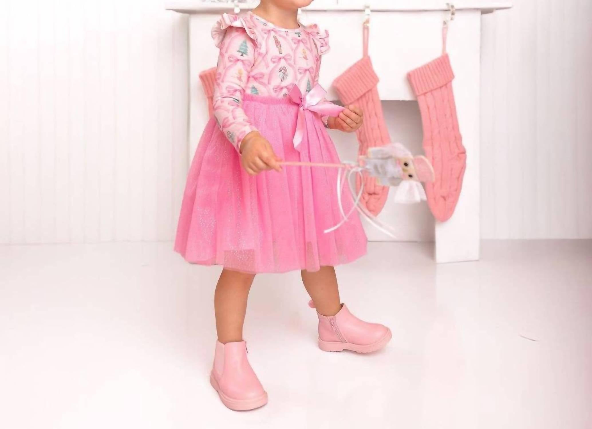 Sweet Wink - Nutcracker Trellis Long Sleeve Tutu Dress