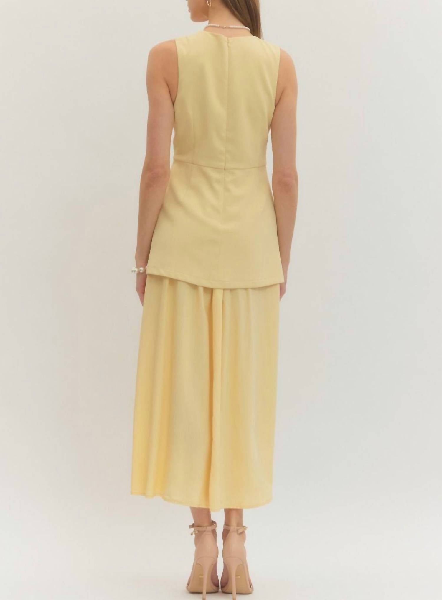 Entro - Two Piece Look Midi Dress