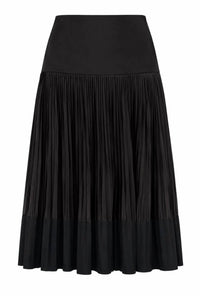 Plan C - Contemporary Pleated Midi Skirt