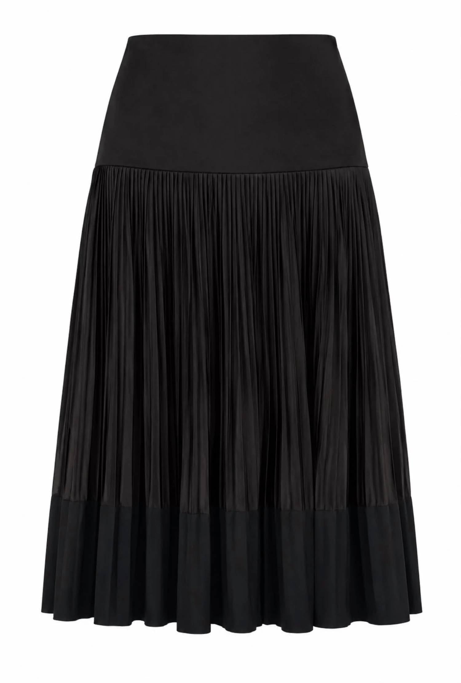 Plan C - Contemporary Pleated Midi Skirt