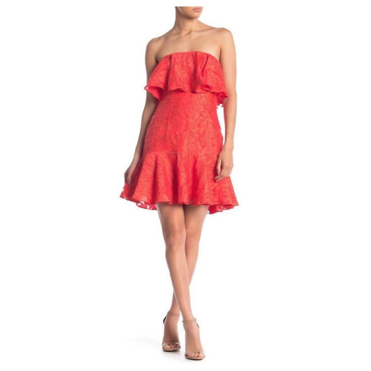 Keepsake - The Label Radar Ruffle A-Line Strapless Mini Dress