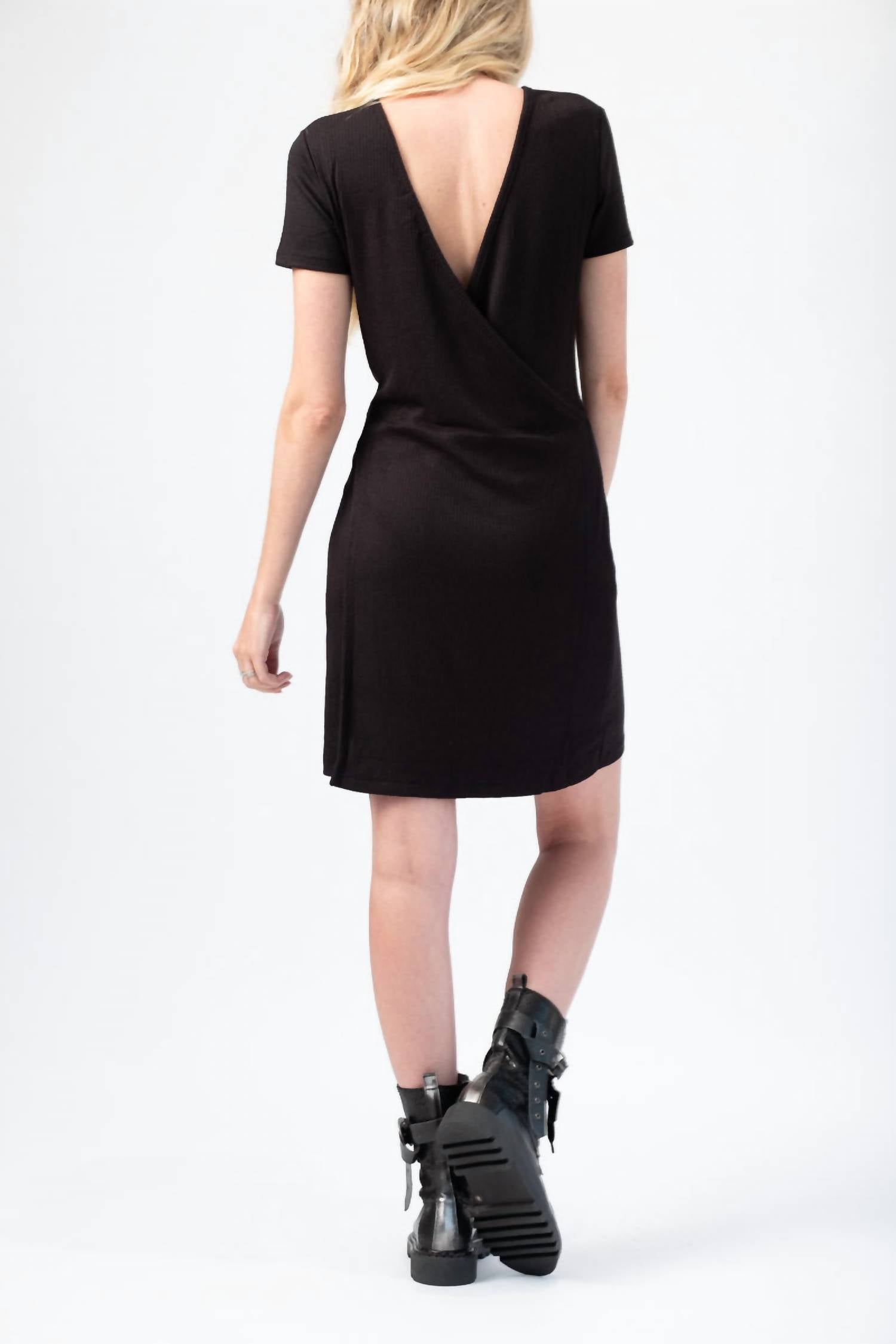 Rag & Bone - Ribbed Wrap Mini Dress