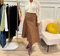 Her Bottari - Button Front Tie Neck Blouse