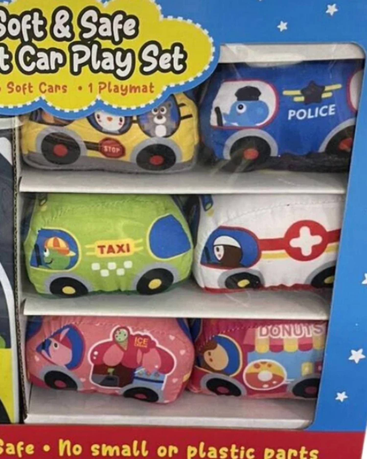 The Toy Box - Kid's Soft & Safe First Car Playset
