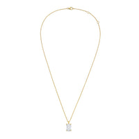 Diana M Jewels - Lab-grown Emerald-shape 8.00 Ct Diamond Pendant Necklace On Solid Bail