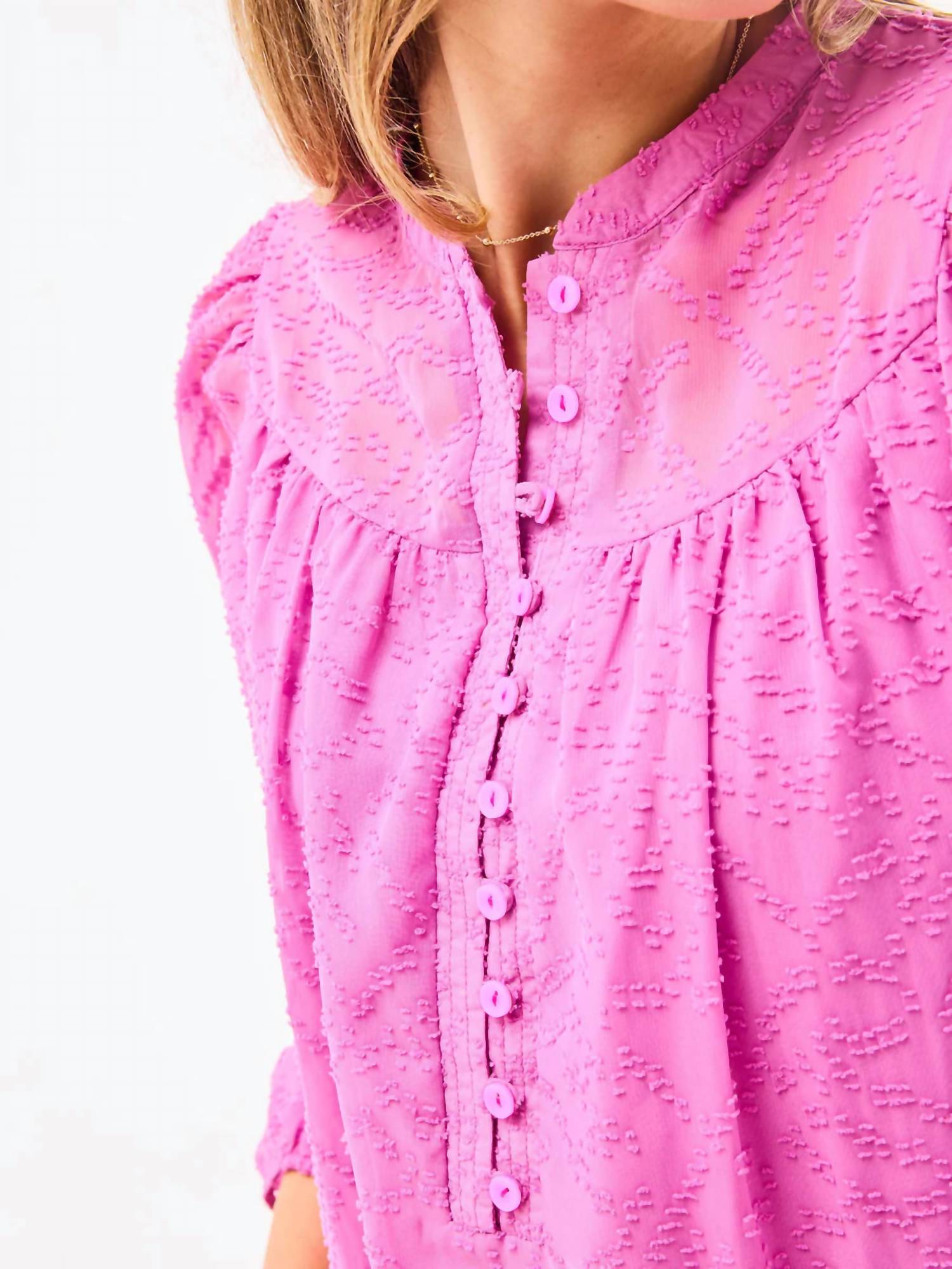 Mary Square - Brianna Button Loop Top