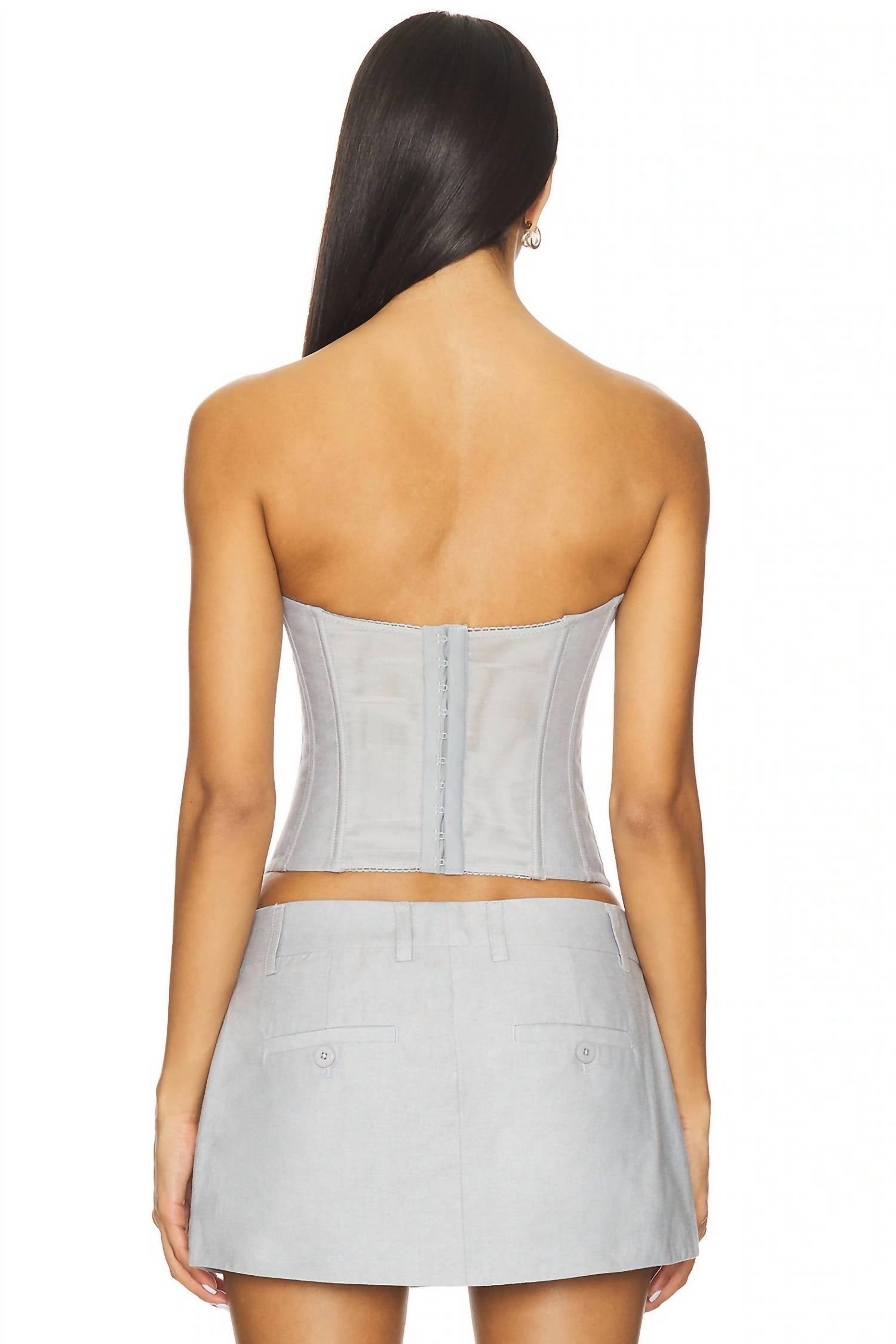 Guizio - Chrys Oxford Corset Blouse