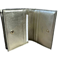 Jimmy Choo - Women's Farone Metallic Leather Card Case Wallet
