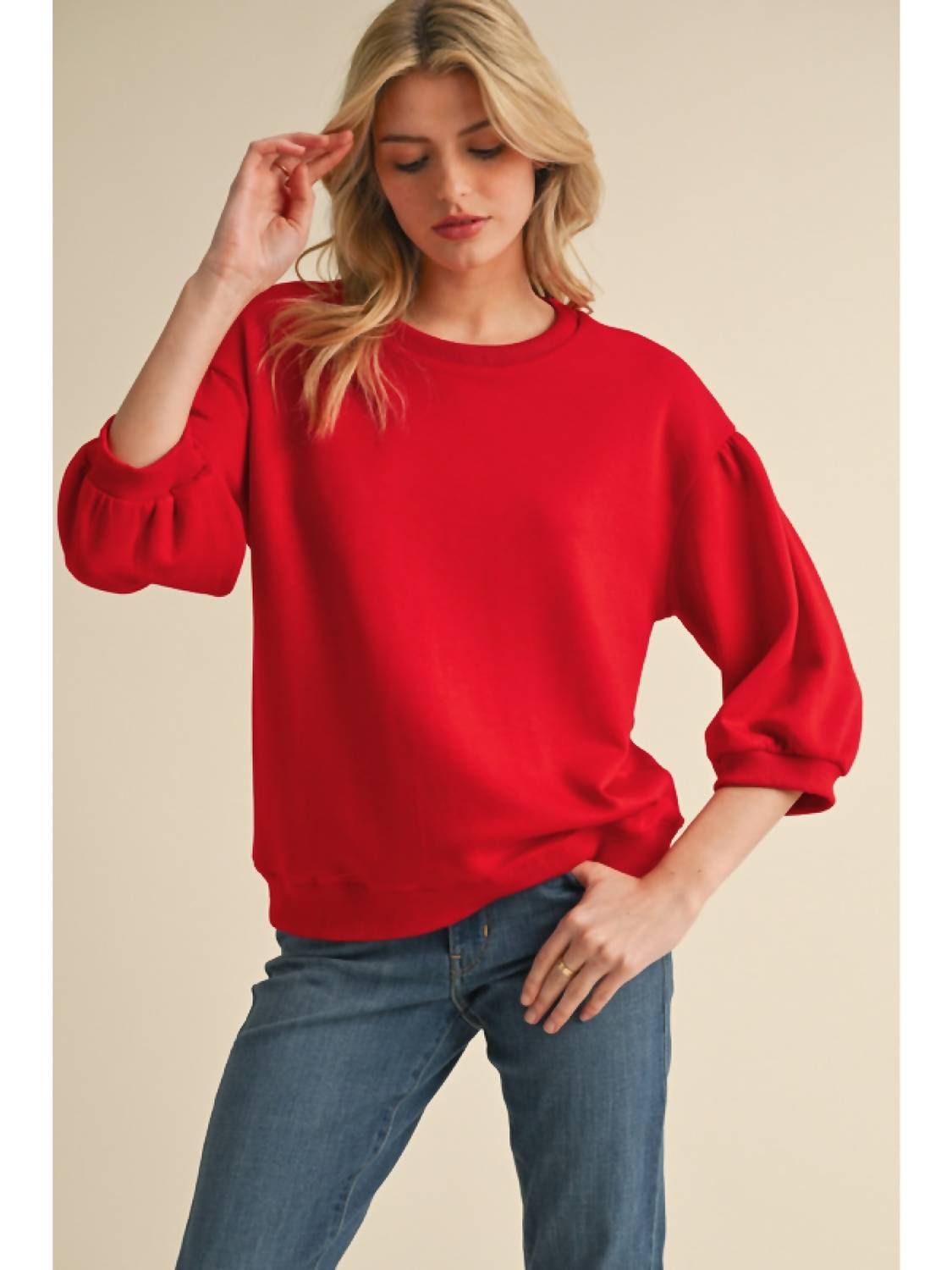 Jodifl - Bella Balloon Sleeve Knit Top