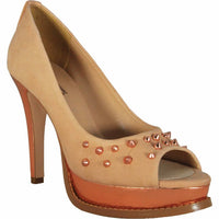 Bruno Menegatti - Women's Leather Peep-toe Platform Pump