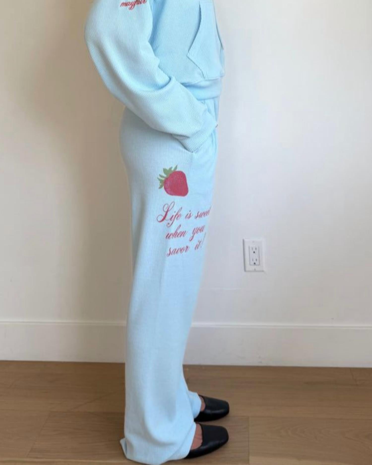 The Mayfair Group - Life Is Sweet Wide Leg Sweatpants