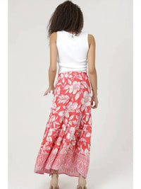 Angie - Printed A-line Maxi Skirt