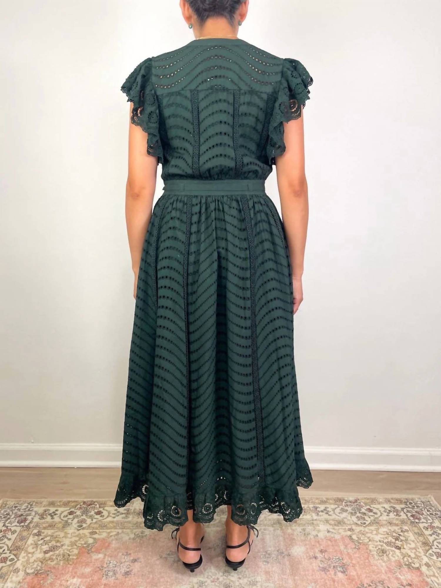 Ulla Johnson - Olga Flutter Sleeve Midi Dress