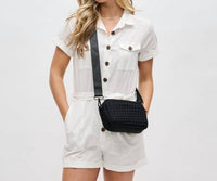 Sol And Selene - Women's Inspiration Woven Crossbody Bag