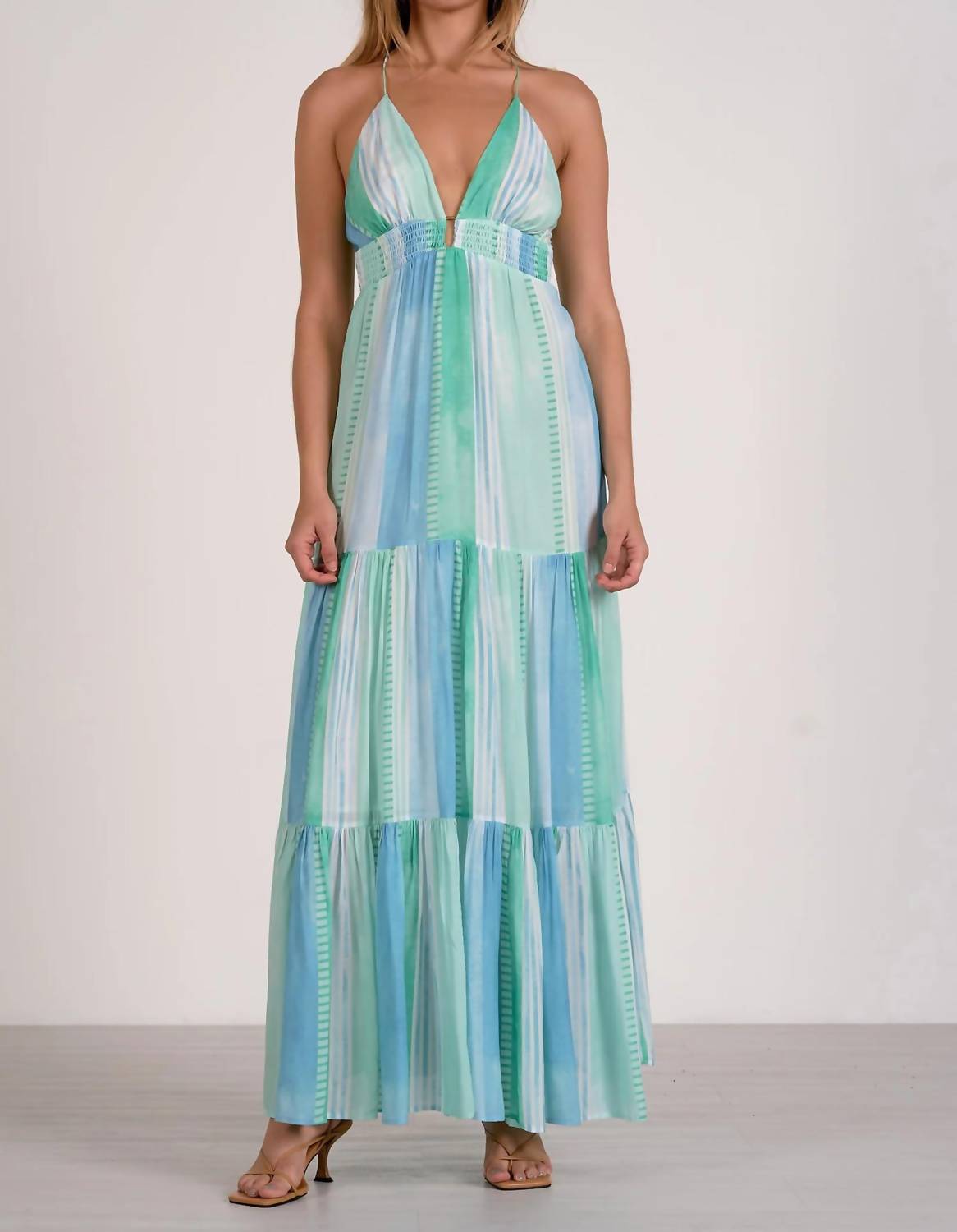 Elan - Strovia Tiered Maxi Dress