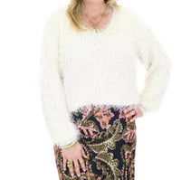 Esqualo - Eyelash Crochet Sweater