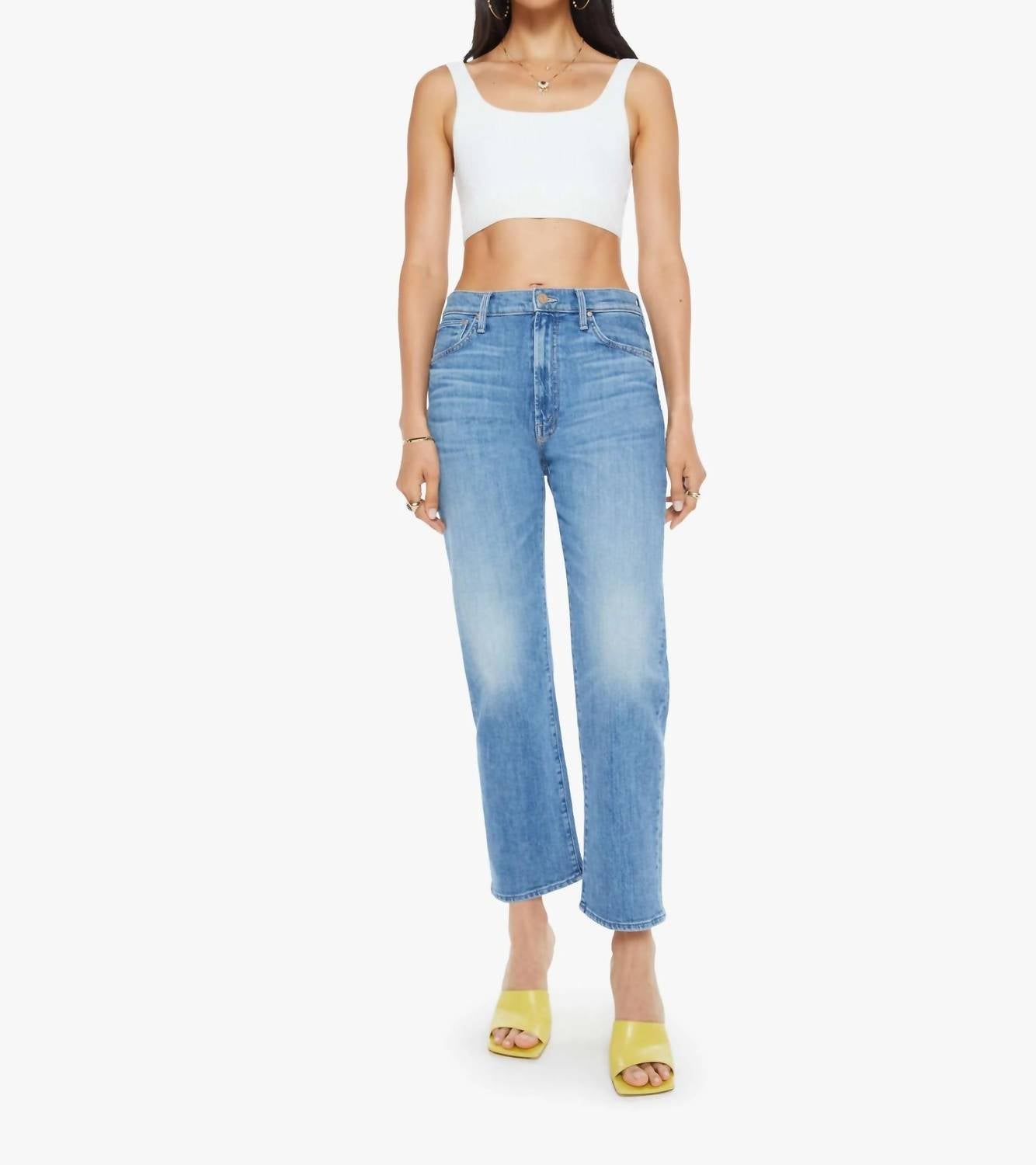 Mother - The Ditcher Zip Crop Jean