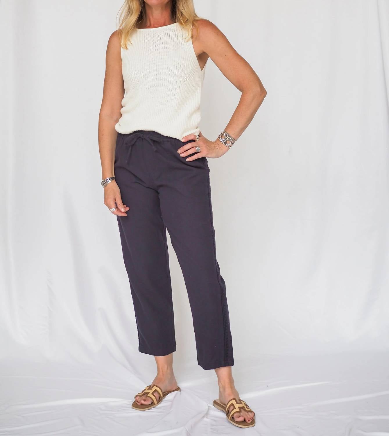 Be Cool - Crochet Linen Pants