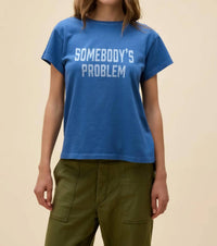 DAYDREAMER Morgan Wallen Somebody's Problem Tour Tee in denim 1 - women's t-shirt