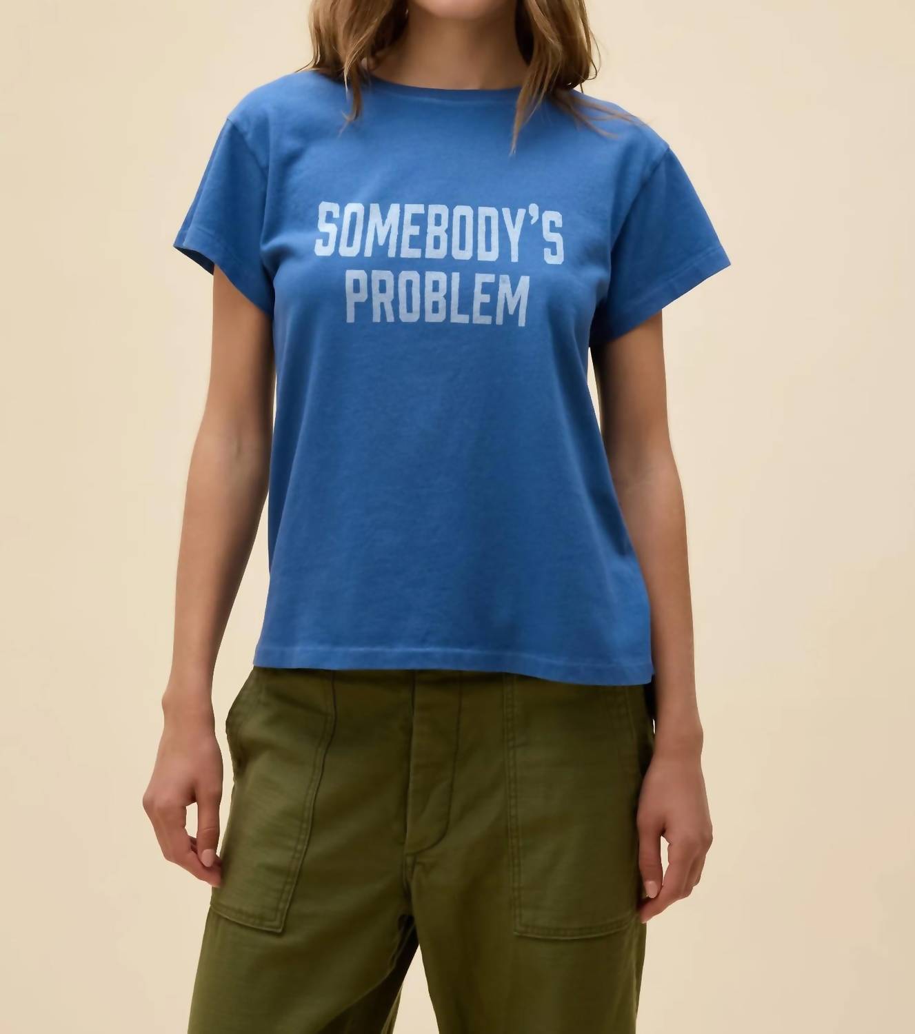 DAYDREAMER Morgan Wallen Somebody's Problem Tour Tee in denim 1 - women's t-shirt