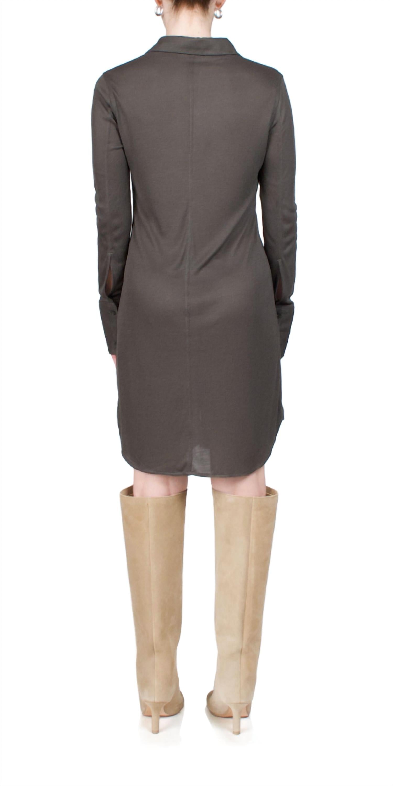 Helmut Lang - Ribbed Shirt Dress