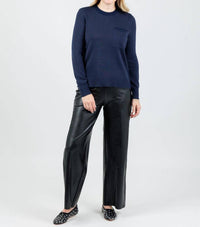 Peace Of Cloth - Metallic Pocket Crew Sweater