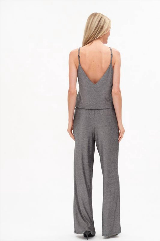 Six/Fifty - Lurex Sleeveless Jumpsuit