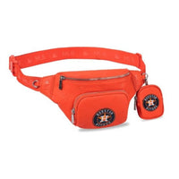 Montana West Men's Houston Astros Major League Baseball Fanny Pack Sling Bag in orange - men's bag