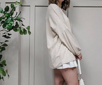 Wholesale Fashion Square - Plus Size Waffle Knit Puff Sleeve Sweater