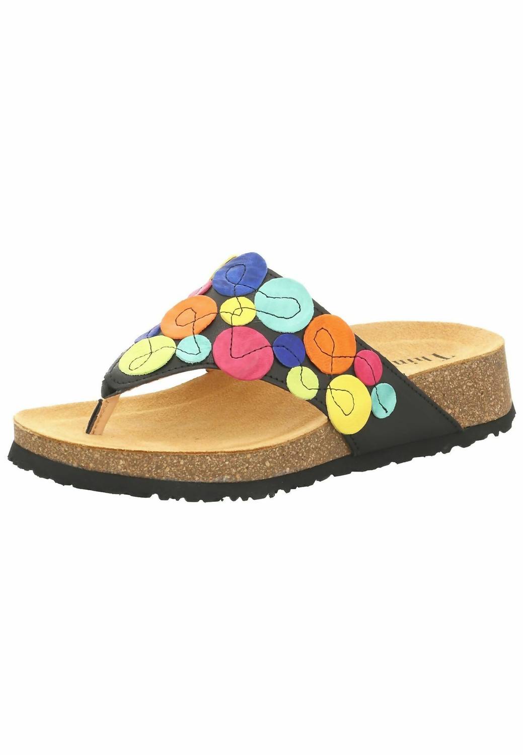 Think! Women's Koak Circle Thong Sandal - women's shoe - detail view
