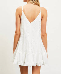 Mustard Seed - Gingham Eyelet Dress