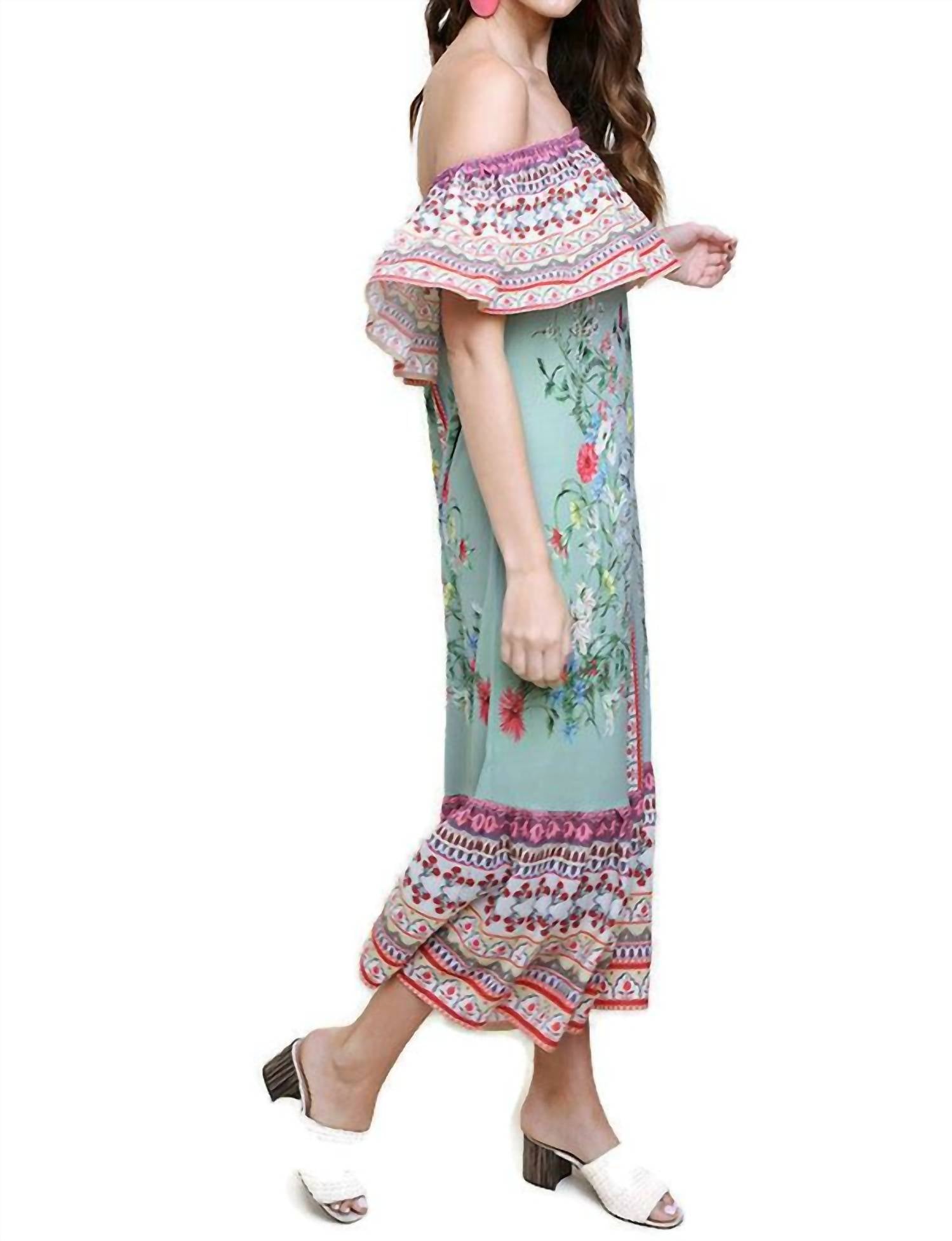 Umgee - Scarf Maxi Dress