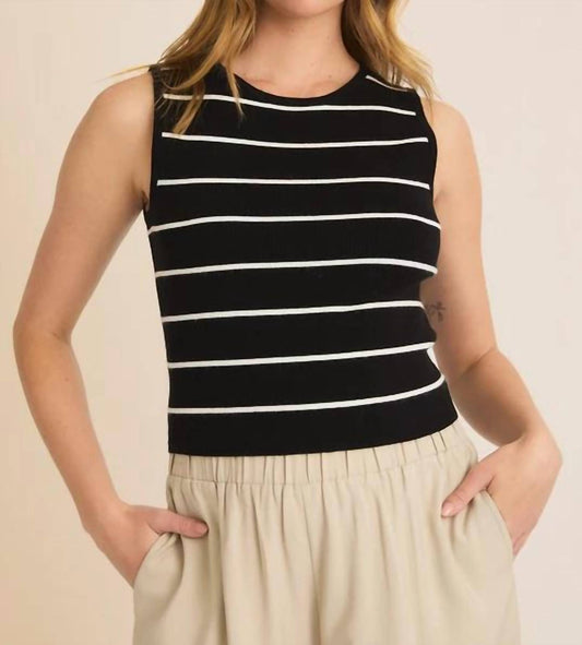 Gilli - Sleeveless Striped Top
