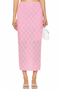 Minkpink - Solano Diamond Knit Midi Skirt