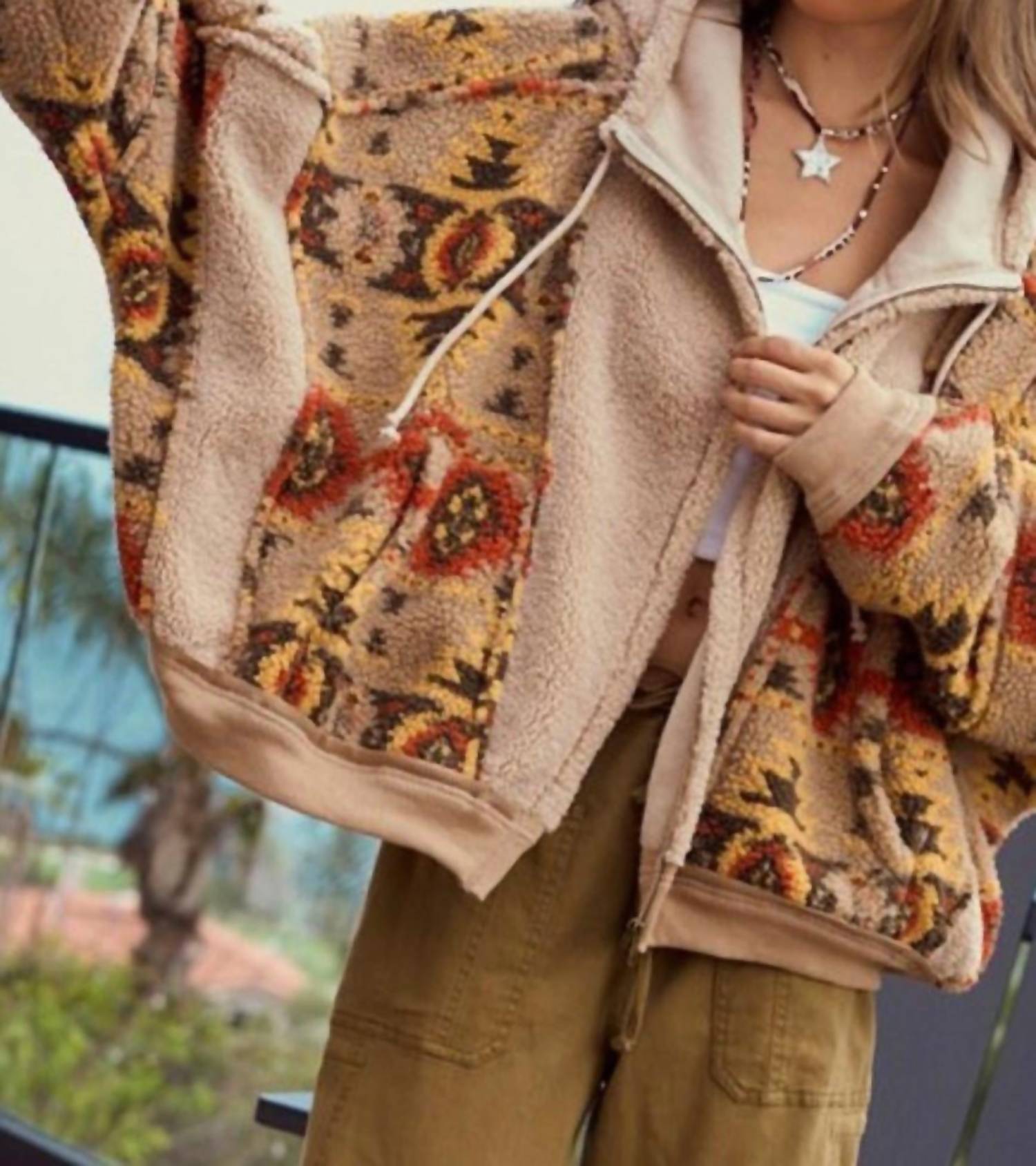 Lovlov - Vintage Aztec Fleece Jacket