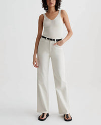 AG Jeans Kora High Rise Wide Leg Jean in opal stone - women's jeans