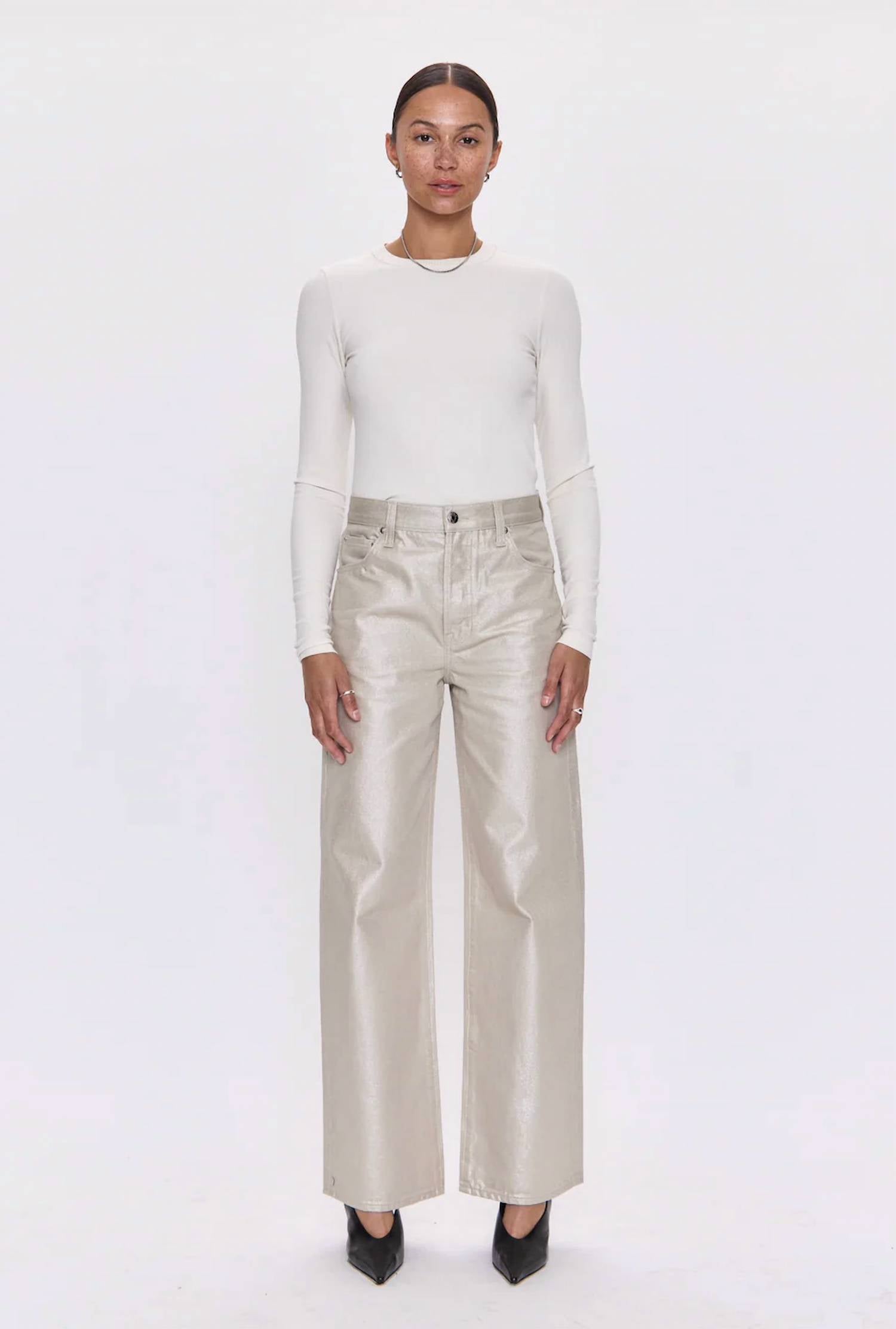Pistola - Tate Luster Wide Leg Pants