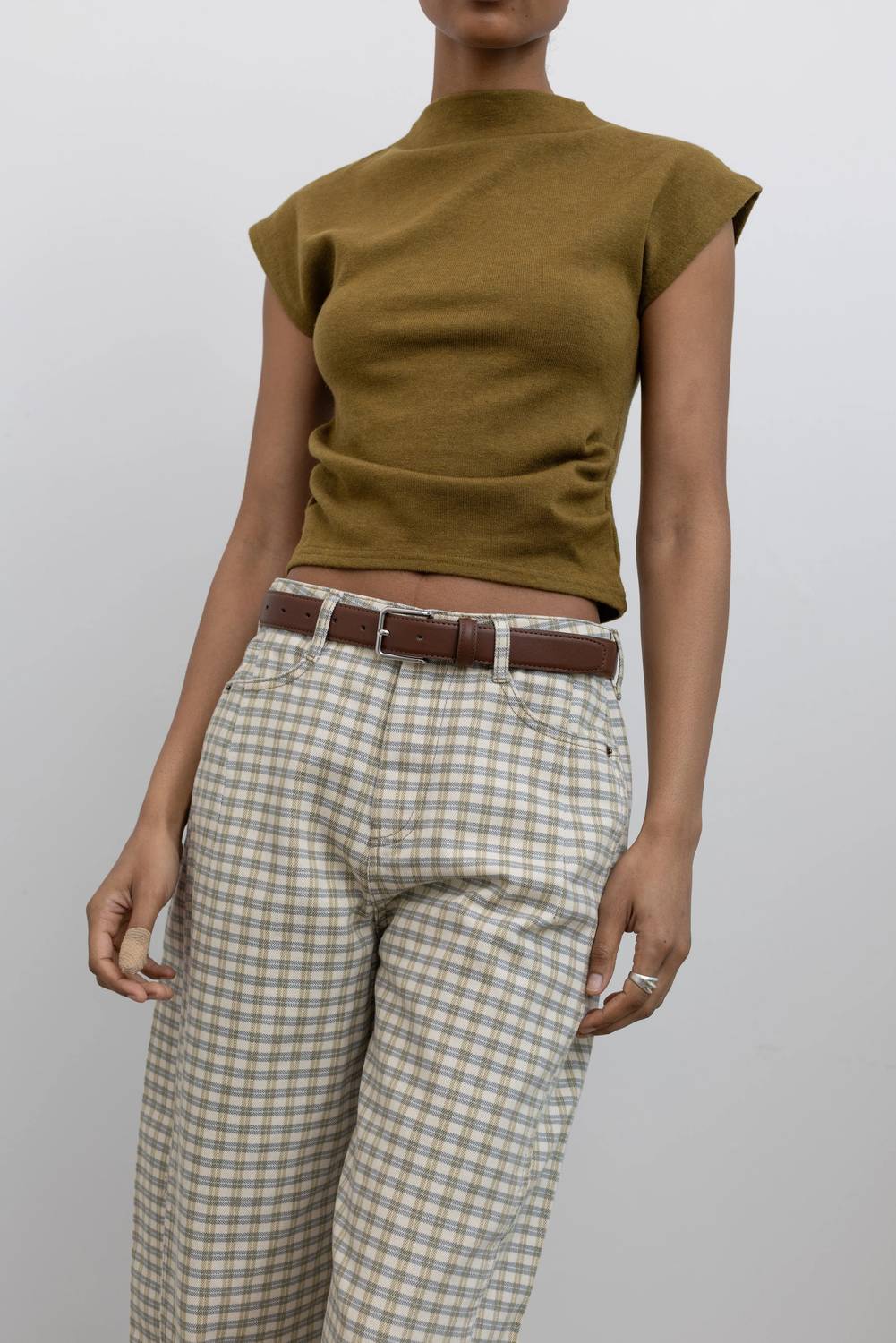 Collective - Women's Classic Leather Square Belt